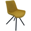 Sigma Dining Chair - Saffron - Black Leg