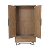 Havana Industrial Oak Wardrobe - 2 Door