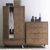 Havana Industrial Oak Wardrobe - 2 Door