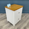 Todenham Stone Painted & Oak Filing Cabinet (Showroom Clearance)