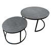 Zeus Round Nest of 2 Coffee Tables