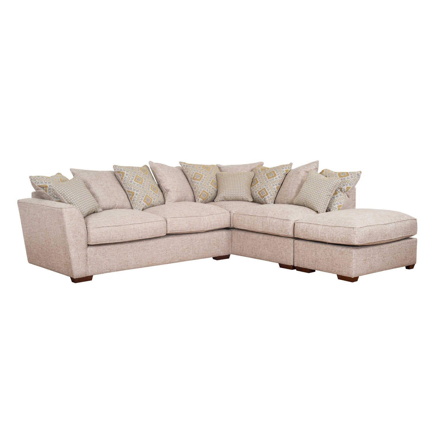 Atlantis Sofa - 2 Corner 1 with Stool (Pillow Back)