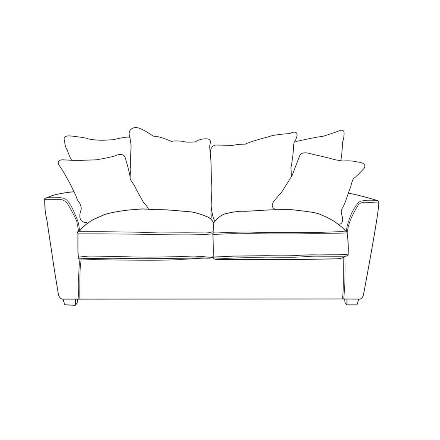 Atlantis Sofa - 2 Seater (Pillow Back)
