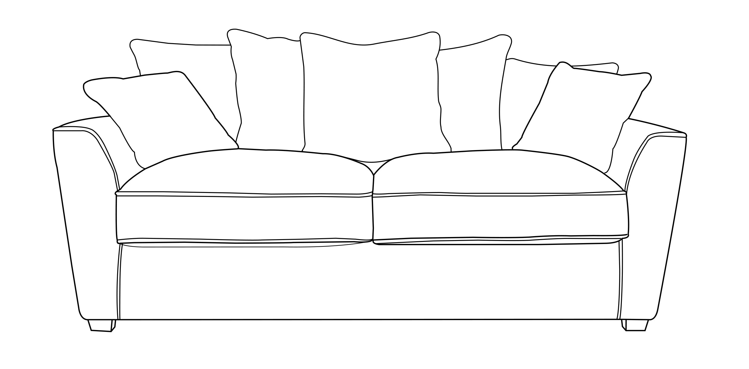 Fantasia Sofa - 3 Seater (Pillow Back)