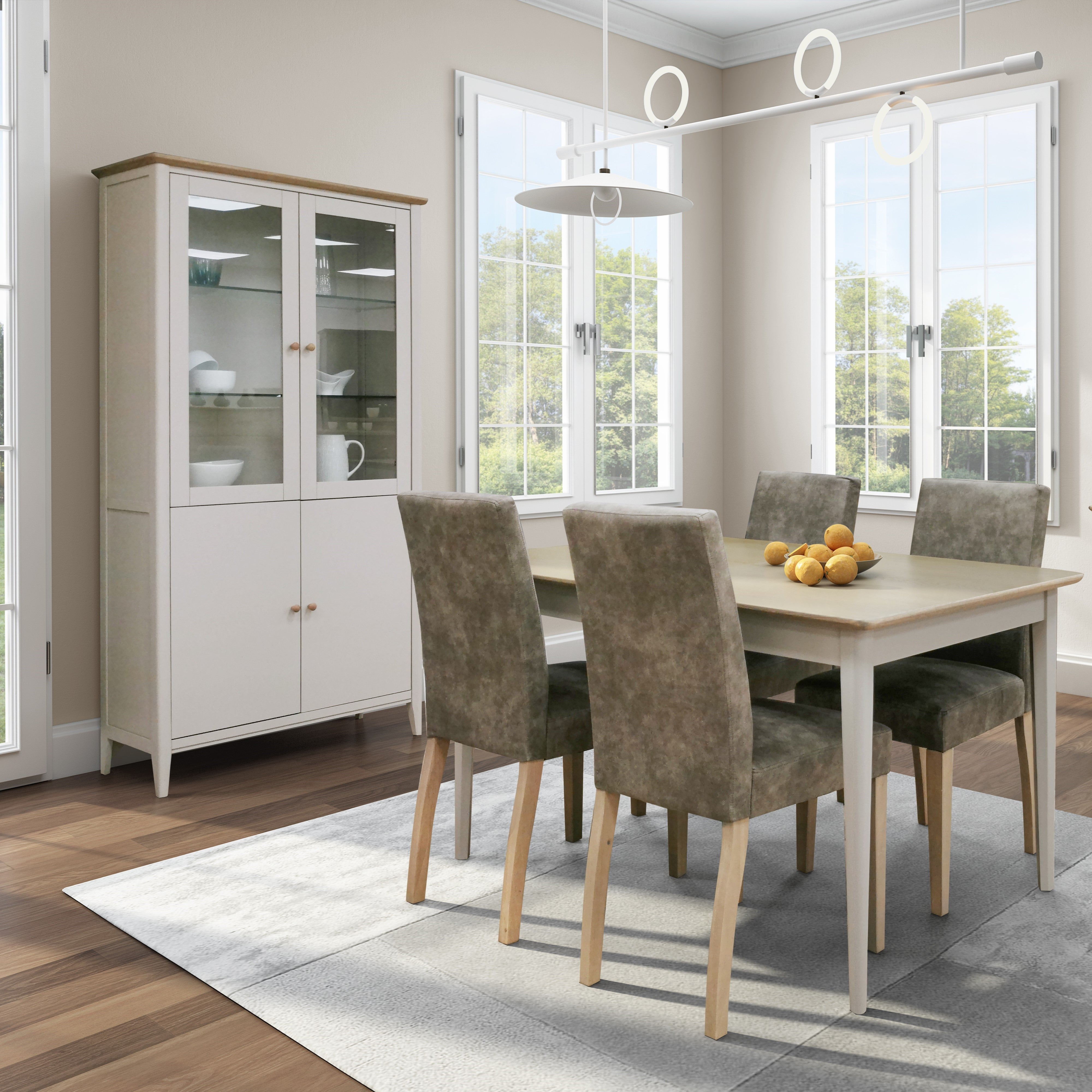 CAPRI SMOKED OAK & STONE PAINTED