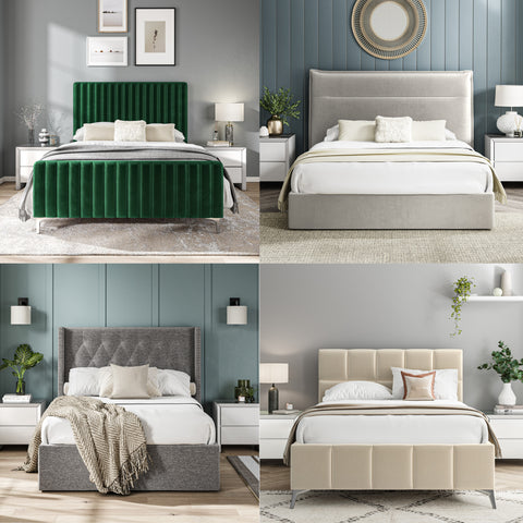 FABRIC UPHOLSTERED BED COLLECTION