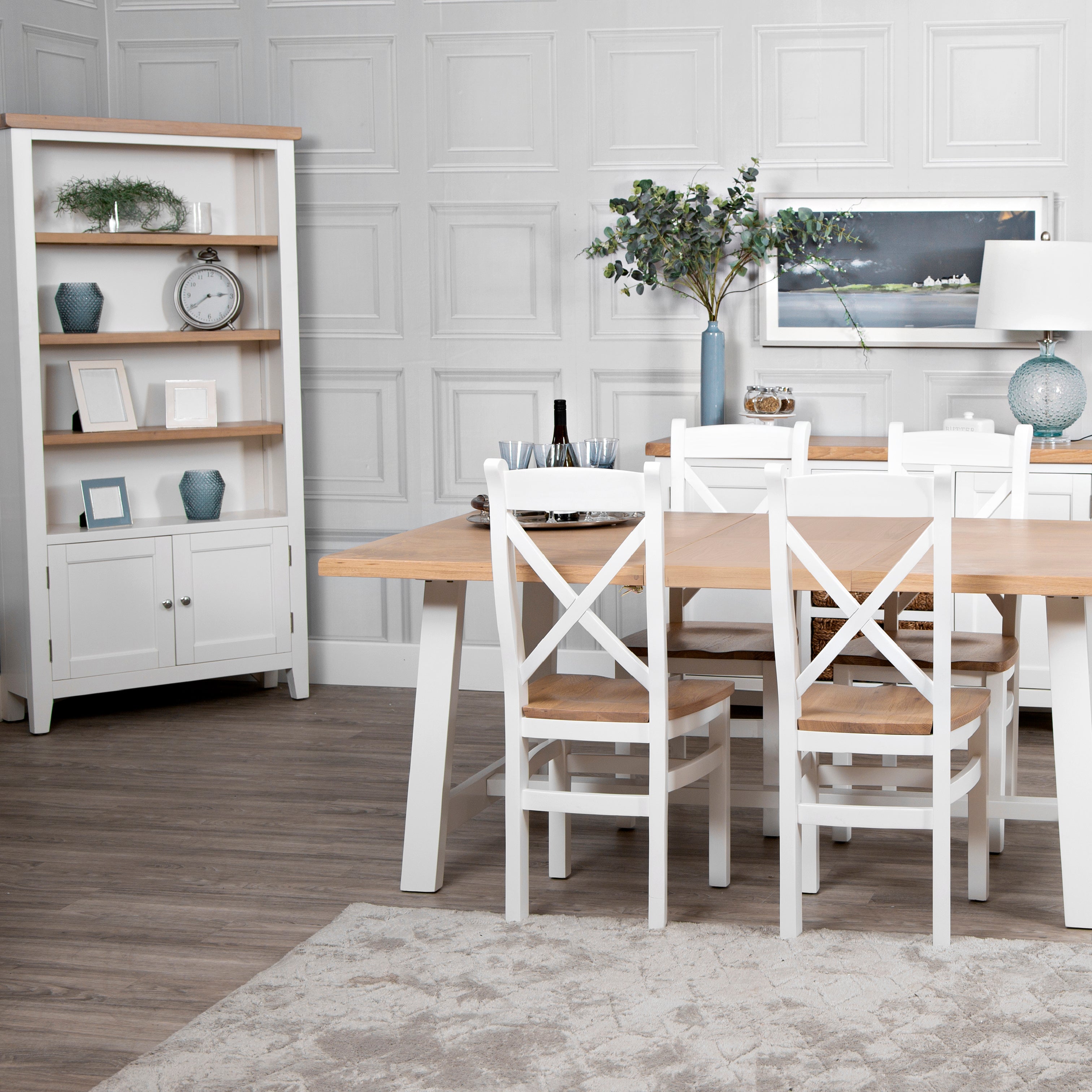 Earlham White Painted & Oak Dining Room Furniture