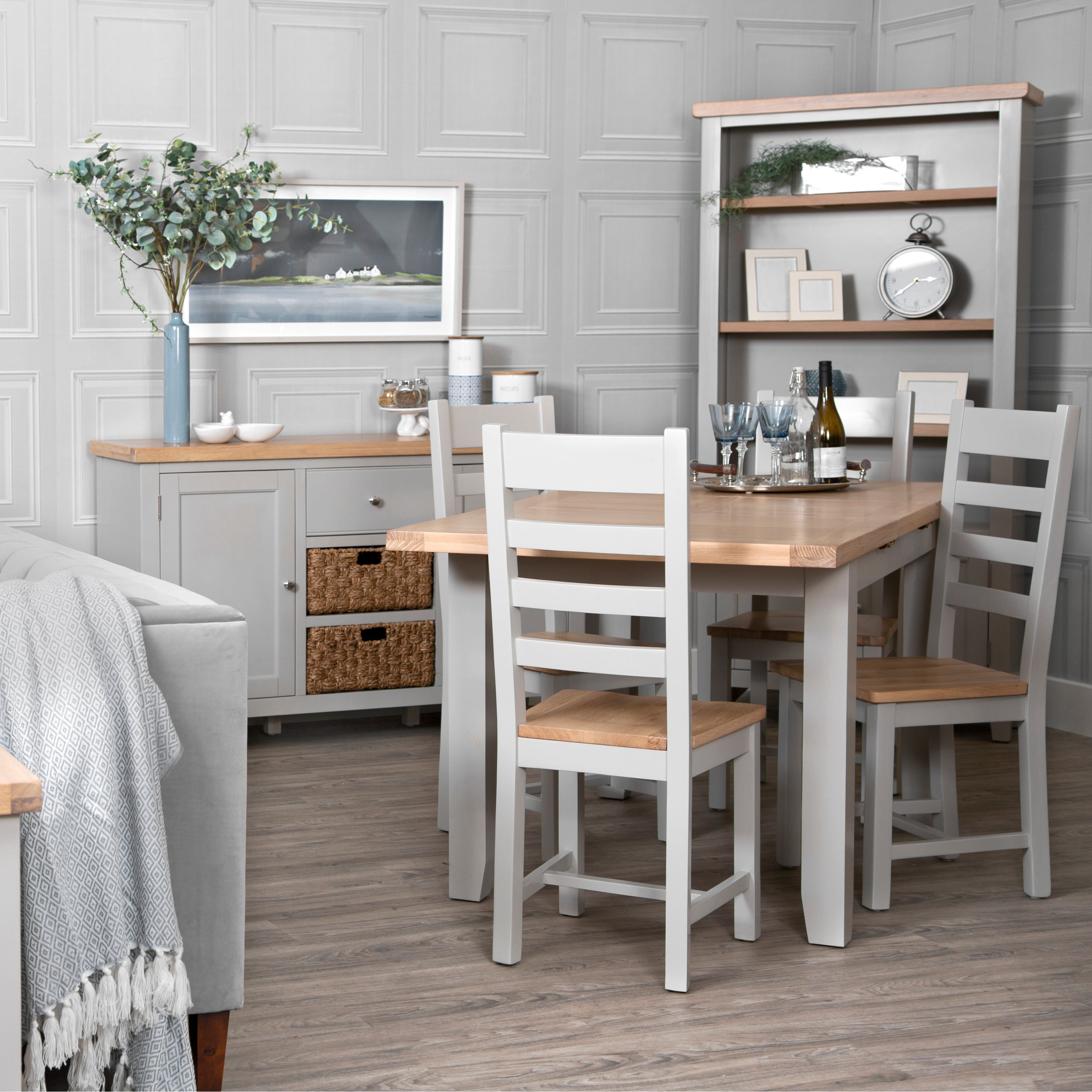 Earlham Grey Painted & Oak Dining Furniture