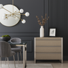Sloane Oak & Chrome Chest of Drawers - 3 Drawer
