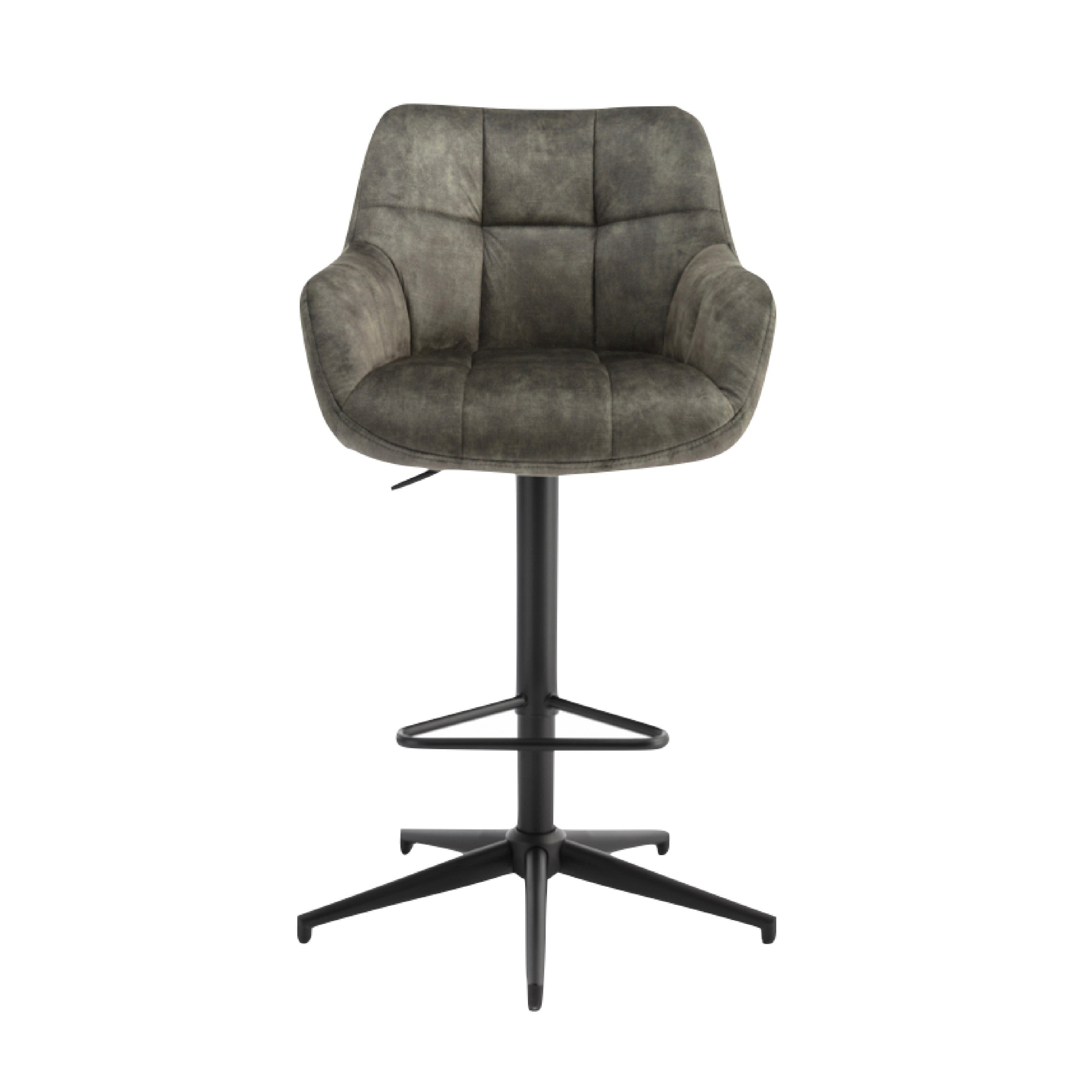 Jade Swivel Bar Stool - Olive