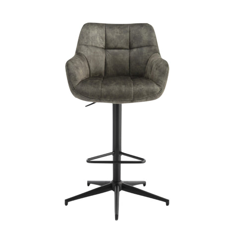 Jade Swivel Bar Stool - Olive