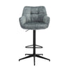 Jade Swivel Bar Stool - Stone Blue