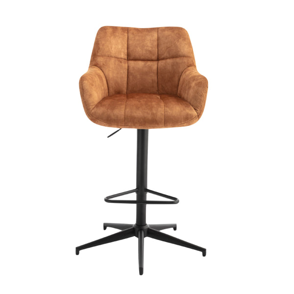 Jade Swivel Bar Stool - Rust