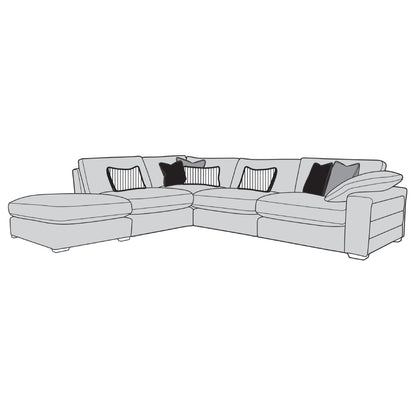 Benz Sofa - 1 Corner 2 with Footstool