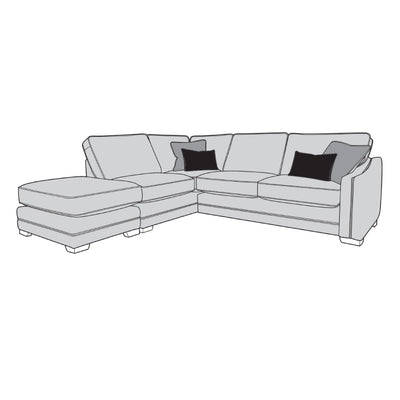 Evie Sofa - 1 Corner 2 with Footstool