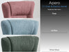 Apero Swivel Electric Recliner Armchair - Ice Blue