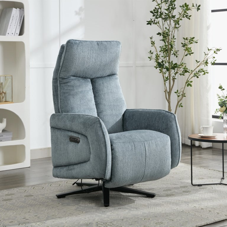 Prestige Fabric Electric Swivel Chair - Arona