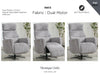 Monique Dual Motor Electric Armchair - Ash