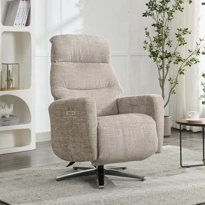 Monique Dual Motor Electric Armchair - Fossil