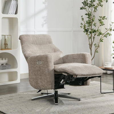 Monique Dual Motor Electric Armchair - Fossil