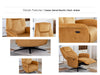 Caesar Electric Swivel Lounge Chair - Amber