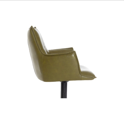 Jacob Swivel Bar Stool - Green PU