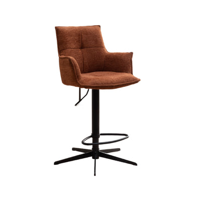 Jacob Swivel Bar Stool - Tan