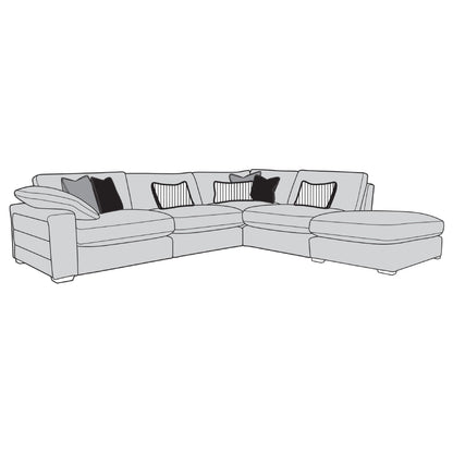 Benz Sofa - 2 Corner 1 with Footstool
