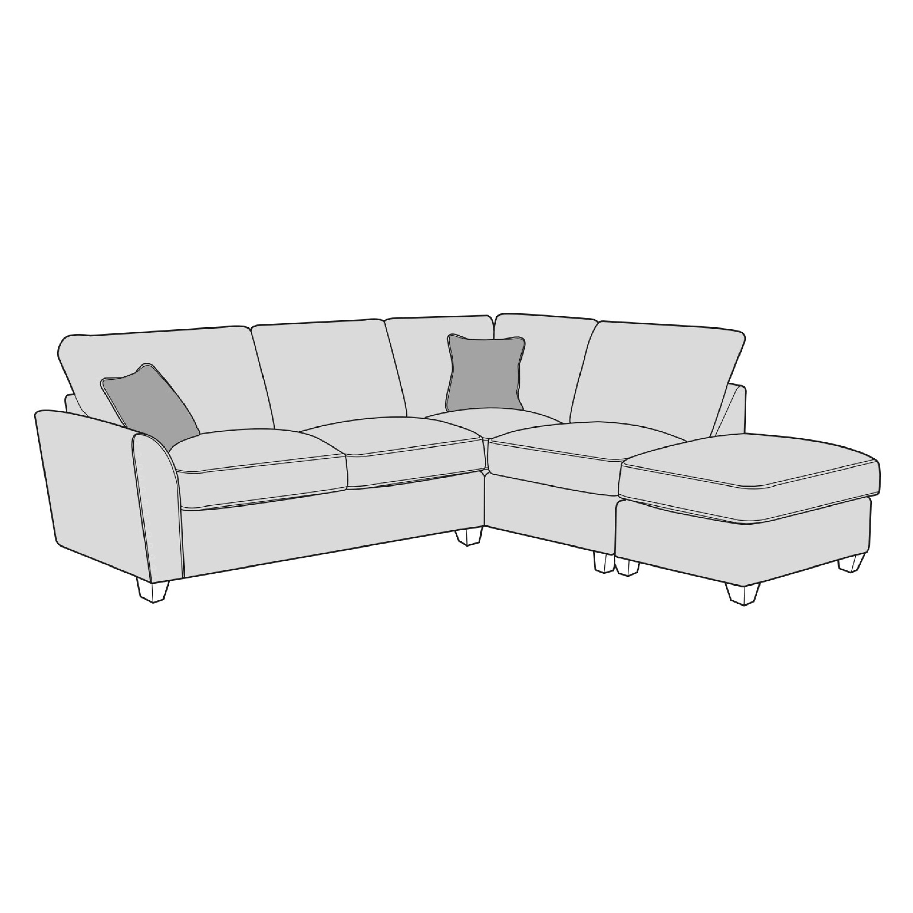 Kahlo Sofa - 2 Corner 1 With Stool
