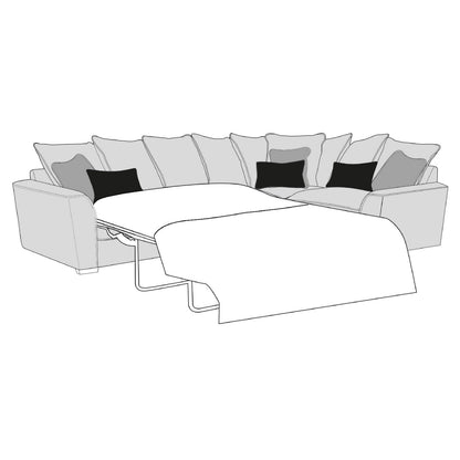 Caspian Sofa - 2 Corner 1 Sofa Bed (Pillow Back)