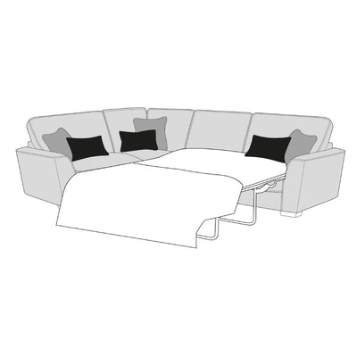 Caspian Sofa - 1 Corner 2 Sofa Bed (Standard Back)