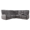 Savoy Sofa - 2 Corner 2 with Console - Electric Recliner - Grey
