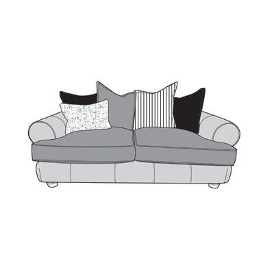 Viscount Mix Sofa - 2 Seater (Pillow Back)