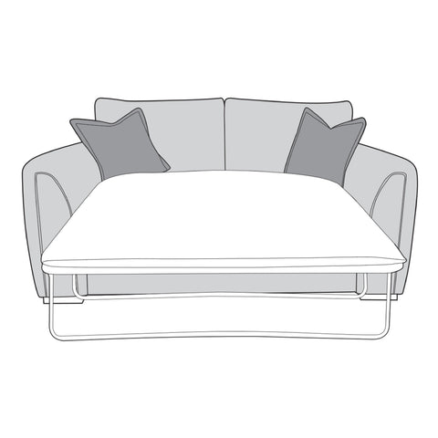 Utopia Sofa - 2 Seater Sofa Bed With Deluxe Mattress (Standard Back)
