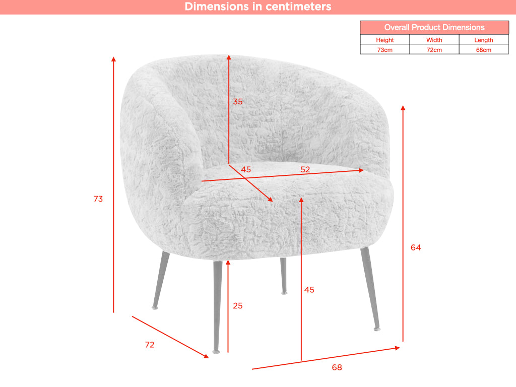Willow Accent Chair - Lamb White