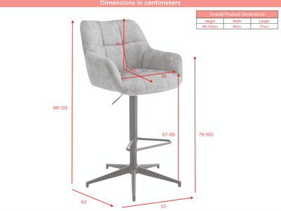 Jade Swivel Bar Stool - Olive
