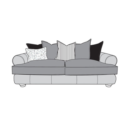 Viscount Mix Sofa - 3 Seater (Pillow Back)