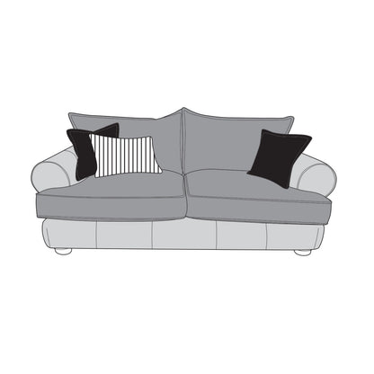 Viscount Mix Sofa - 3 Seater (Standard Back)