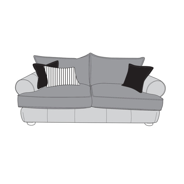 Viscount Mix Sofa - 3 Seater (Standard Back)