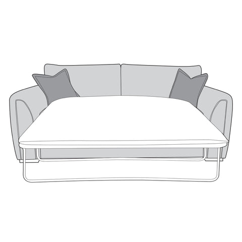 Utopia Sofa - 3 Seater Sofa Bed With Deluxe Mattress (Standard Back)