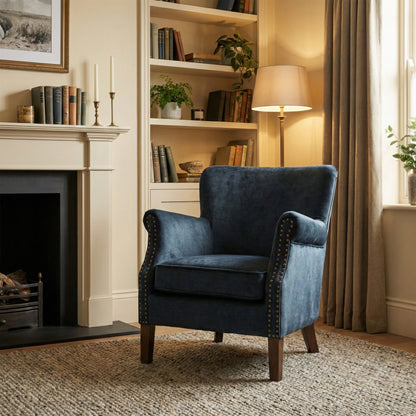 Harlow Accent Arm Chair - Deep Ocean