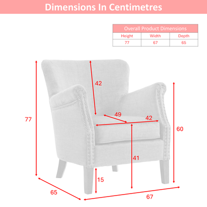 Harlow Accent Arm Chair - Tan