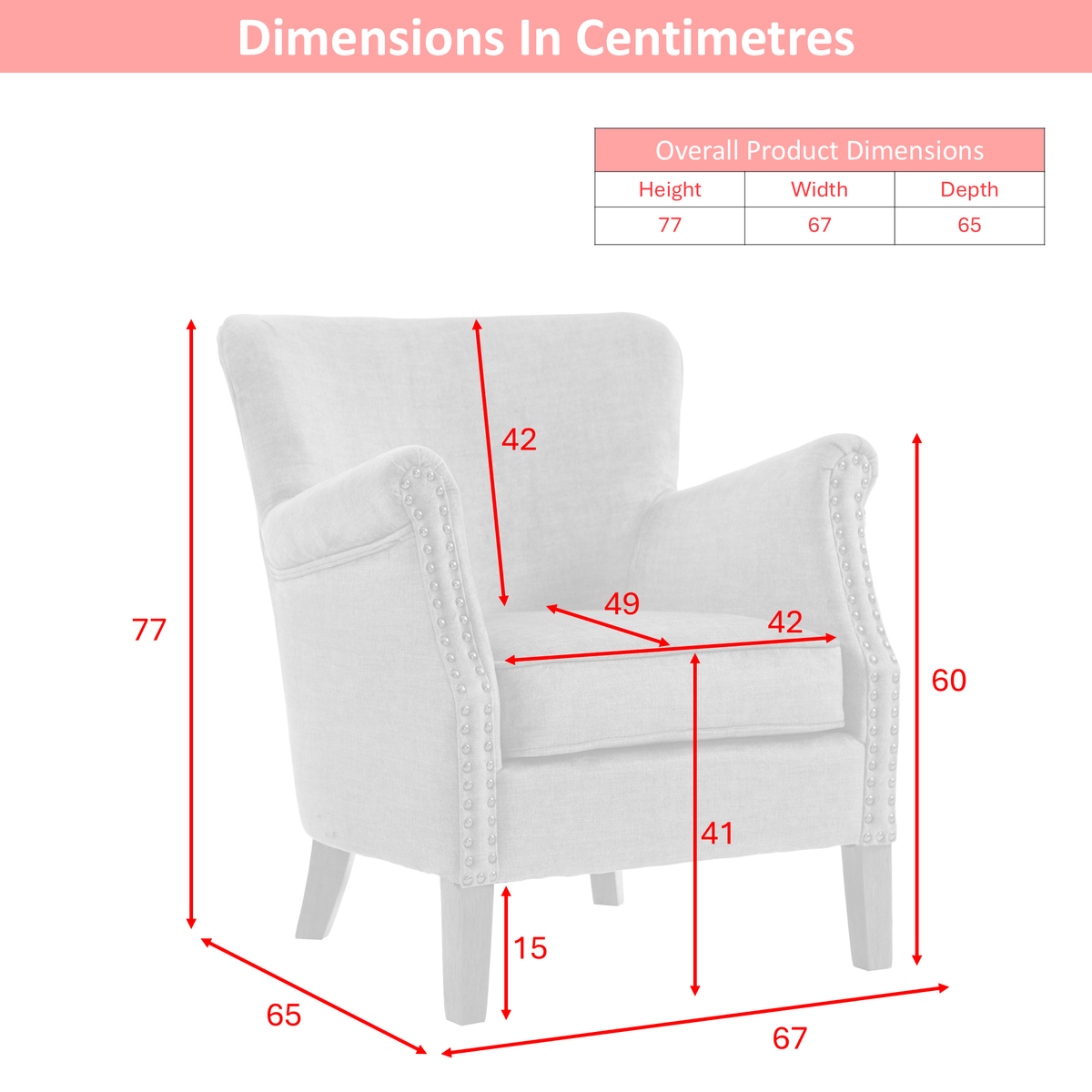 Harlow Accent Arm Chair - Deep Ocean