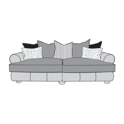 Viscount Mix Sofa - 4 Seater (Pillow Back)