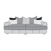 Viscount Mix Sofa - 4 Seater (Pillow Back)