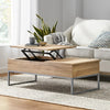 Lift-Top Laptop Coffee Table - Oak Effect