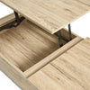 Lift-Top Laptop Coffee Table - Oak Effect