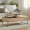 Lift-Top Laptop Coffee Table - Oak Effect