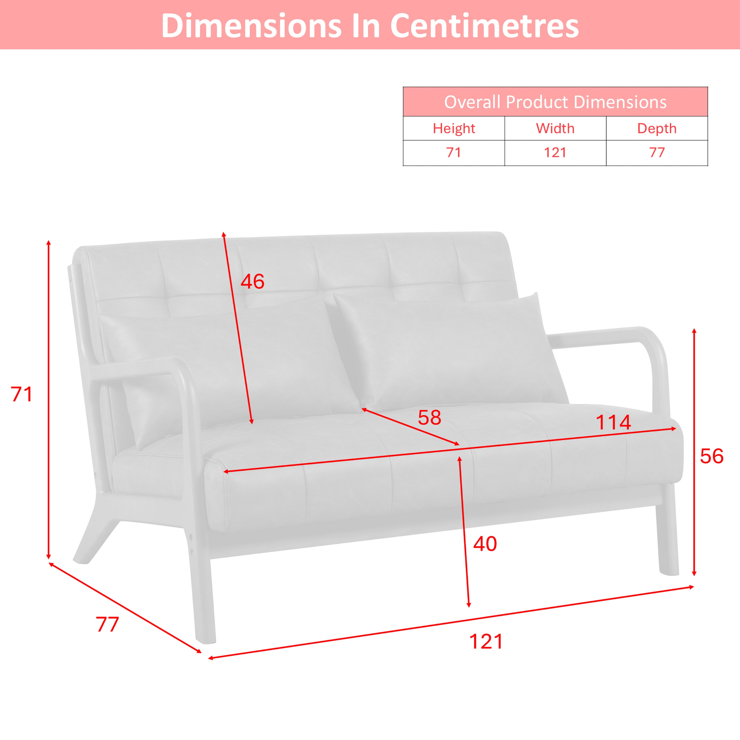 Juniper Small Sofa - Brown
