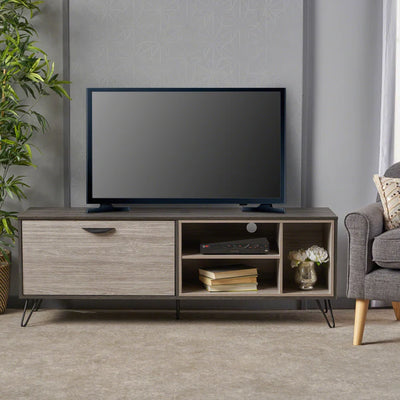 Grey Oak Effect TV Unit - Standard